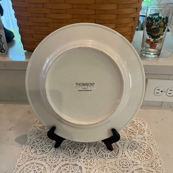 3 dinner plates of Thomson Pottery Pattern "My Garden" - Picture 5 of 5